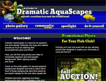 Tablet Screenshot of dramaticaquascapes.com